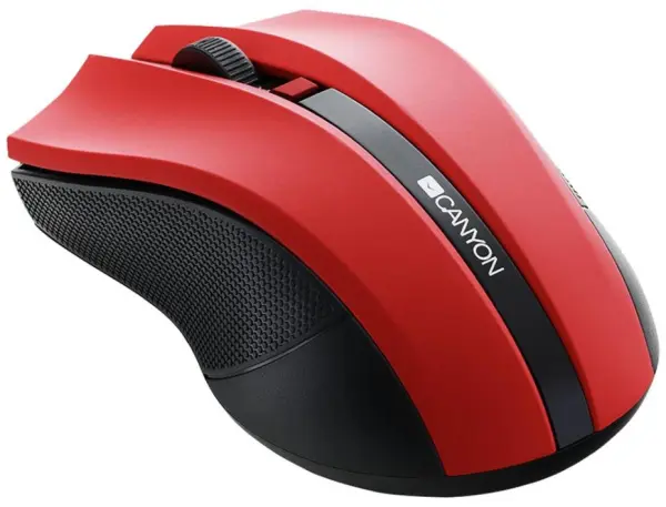 CANYON Wireless Optical Mouse with 2.4GHz, Red