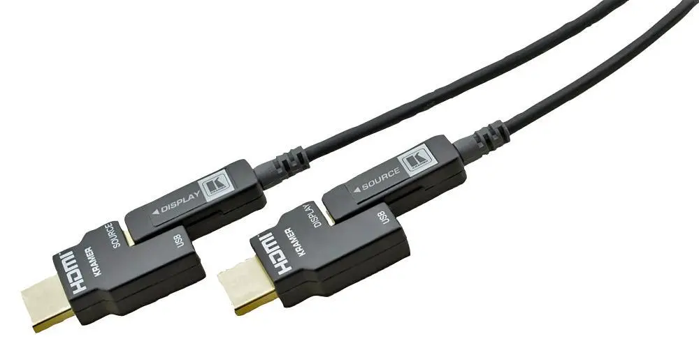 KRAMER High Speed Pluggable HDMI Optical Cable, 15m, 4K@60Hz