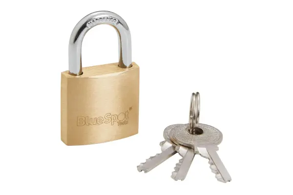 Blue Spot Tools 30mm 双锁黄铜挂锁