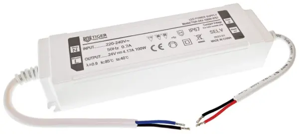 TIGER 24V 4,16A 100W IP67 LED driver s konstantním napětím
