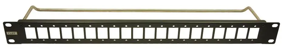 CLIFF ELECTRONIC COMPONENTS - 20埠 1U薄型面板配線架 (4-40孔)