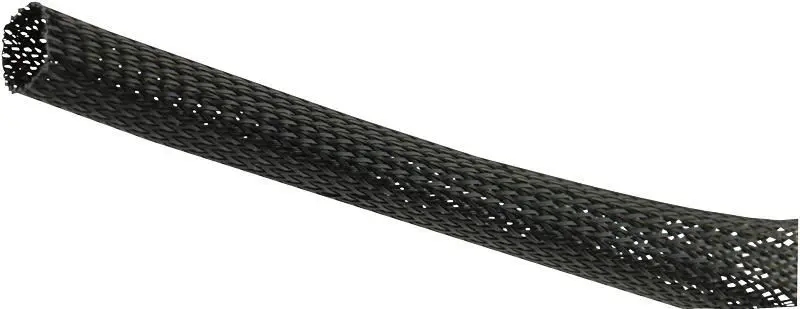 PRO POWER Black Expandable Braided Sleeving 28-47mm x 25m