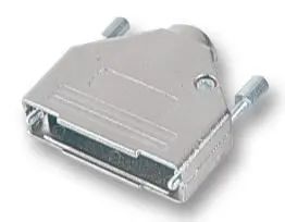 MH CONNECTORS 15-pinová kovem pokovená plastová D-sub poklice, horní vstup