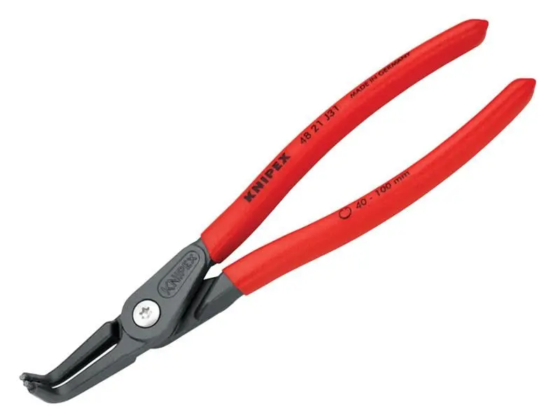 Knipex Precision Internal Circlip Pliers, 90° Bent, 40-100mm