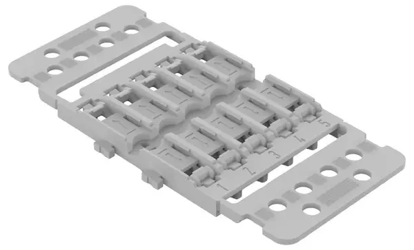 WAGO 5 Way Snap-in Mounting Carrier with Strain Relief