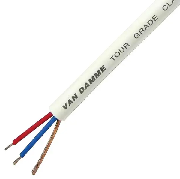 Van Damme Tour Grade Classic XKE Microphone Cable 100m - White