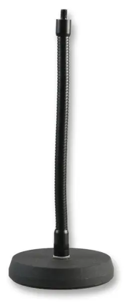 PULSE Gooseneck Desktop Microphone Stand, Black