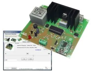 Régulateur de tension CA contrôlé par USB CEBEK 0-230V 1500W