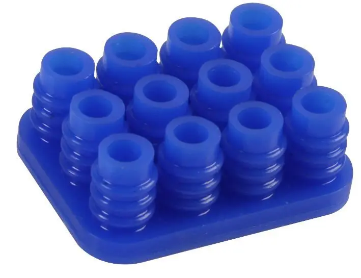 TE Connectivity 12-weg draadafdichting, siliconen rubber, 3.3mm