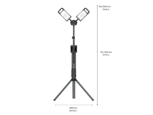 SCANGRIP® TOWER 8 CONNECT Baladeuse Trépied 18V (Nu)