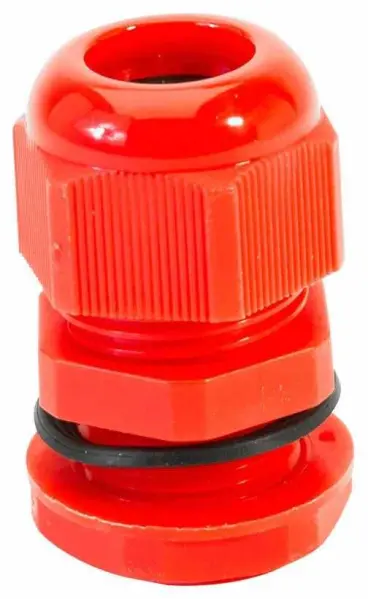 HellermannTyton Nylon Dome Headed Cable Gland M20S 6-12mm, Red