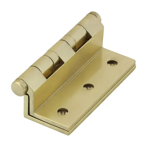 Timco Cranked Ball Race Hinges, Solid Brass, 64x55mm, 2-Pack