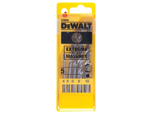 DEWALT Sada extrémních vrtáků do zdiva, 5 ks (4–10 mm)