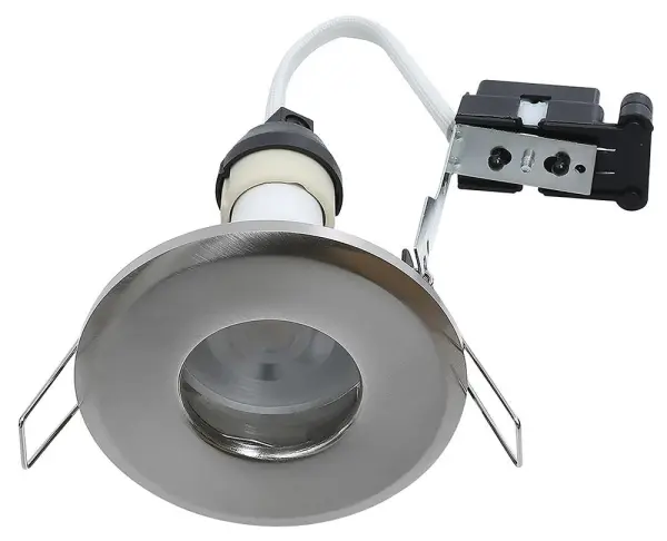 RED ARROW Die Cast GU10 Downlight, Satin Chrome, IP65