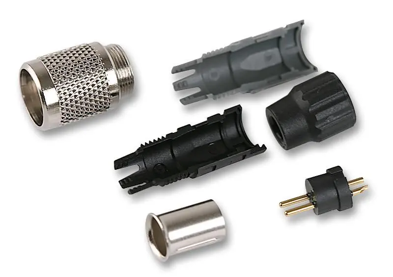 BINDER 711 Series 7-Way Free Plug, Gold Contacts, 125V/1A