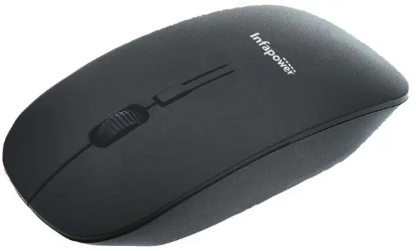 Rato Óptico Sem Fios INFAPOWER, Preto, 2.4GHz