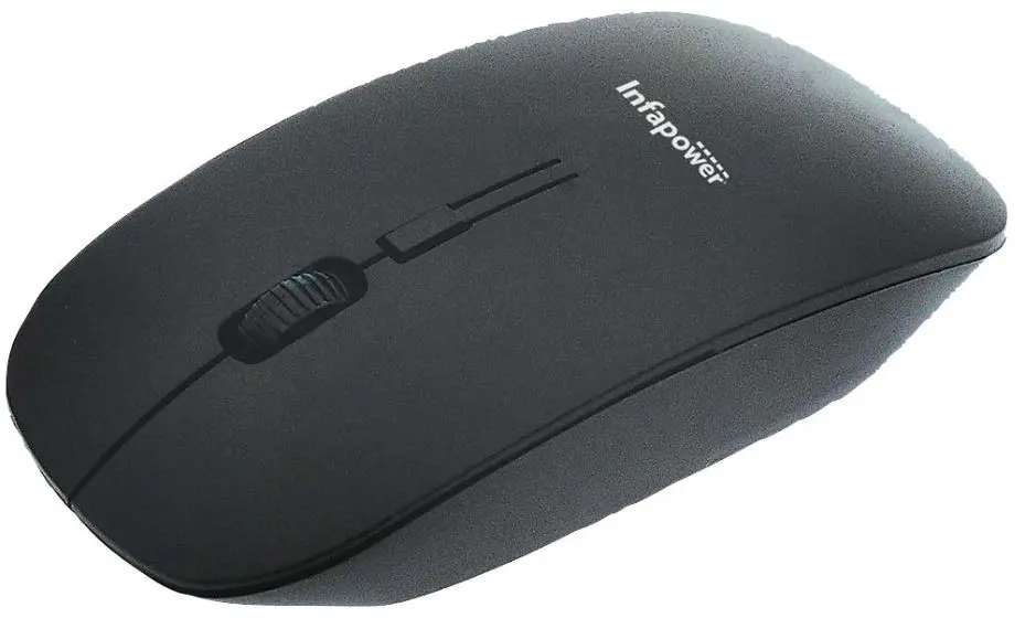 INFAPOWER Luchóg Optúil Gan Sreang, Dubh, 2.4GHz