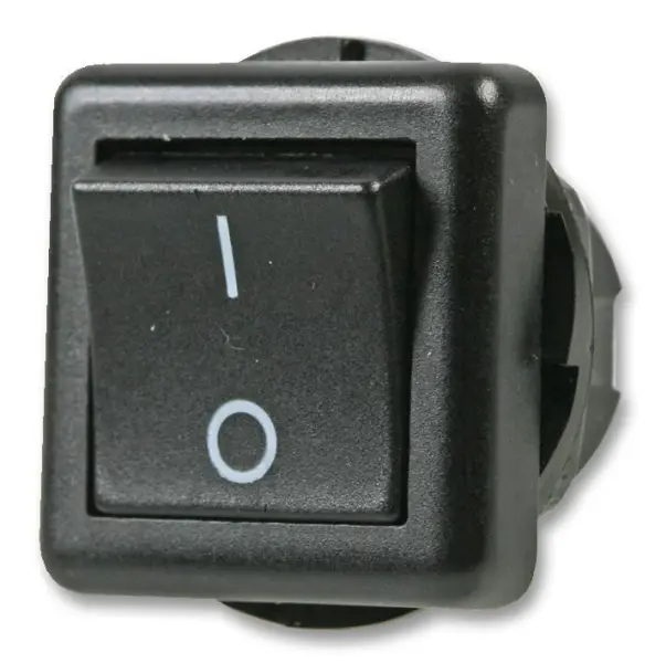 PRO POWER Interrupteur à bascule SPST, Marche-Arrêt, Noir, 10A
