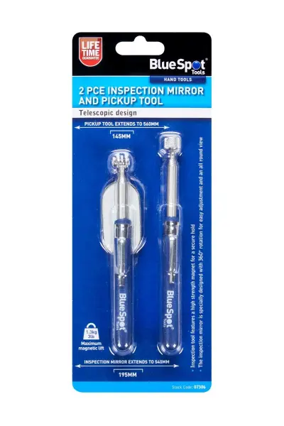 Blue Spot Tools סט מראות ומגנט לבדיקה 2 חלקים