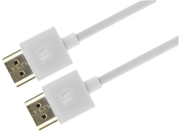 Câble HDMI haute vitesse premium KRAMER, Ultra mince, 1,8 m, Blanc