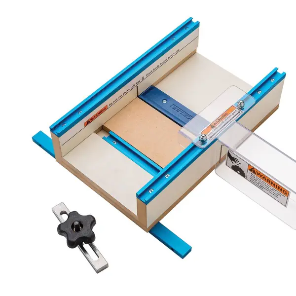 Rockler Slitta per Pezzi Piccoli per Sega da Banco - 30,5 x 39,4 x 8,9 cm