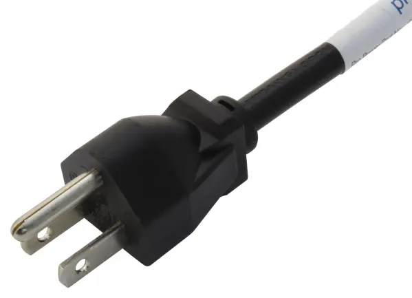 Multicomp Pro Mains Power Lead 2m NEMA 5-15P to Free Ends, 10A 125V, Black