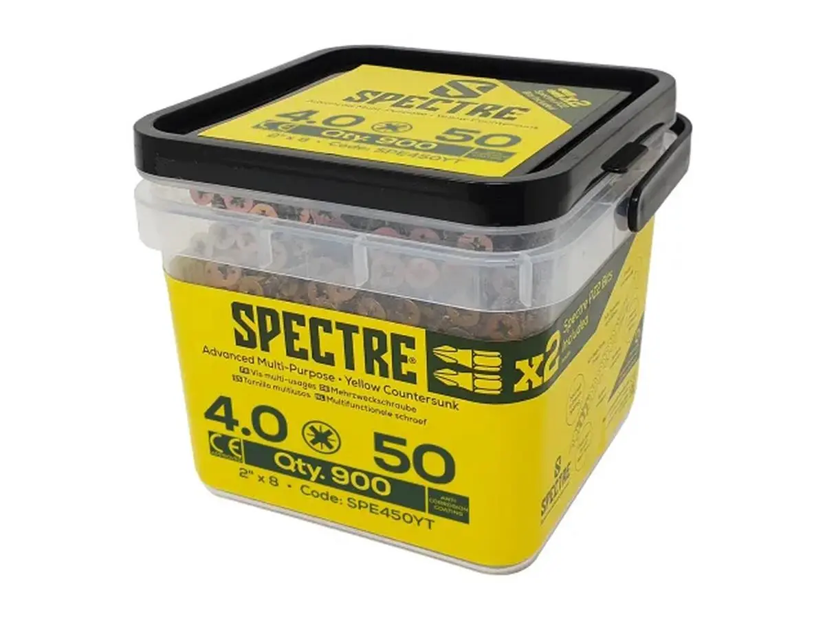 ForgeFix Spectre™ PZ Houtschroef CSK ZYP 4.0 x 50mm (Emmer van 900 stuks)