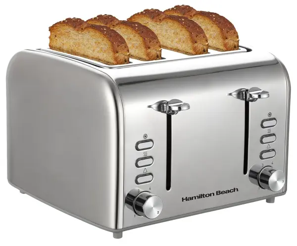 Hamilton Beach 4-Slot Toaster, Stainless Steel