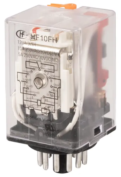 HONGFA 3 Pole Miniature Power Relay, 2CO, 115V AC, 10A