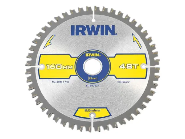 IRWIN - Sliogán Ciorclach Ilábhar 160 x 20mm x 48T TCG