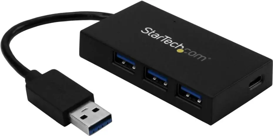 STARTECH רכזת USB 3.0 עם 4 יציאות כולל USB-C