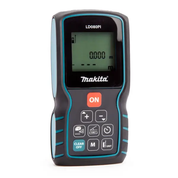 Makita LD080PI - Télémètre laser 80m compact avec calcul de surface et de pente