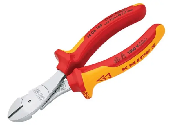 Knipex Cortadores Laterais de Alta Alavanca VDE 160mm