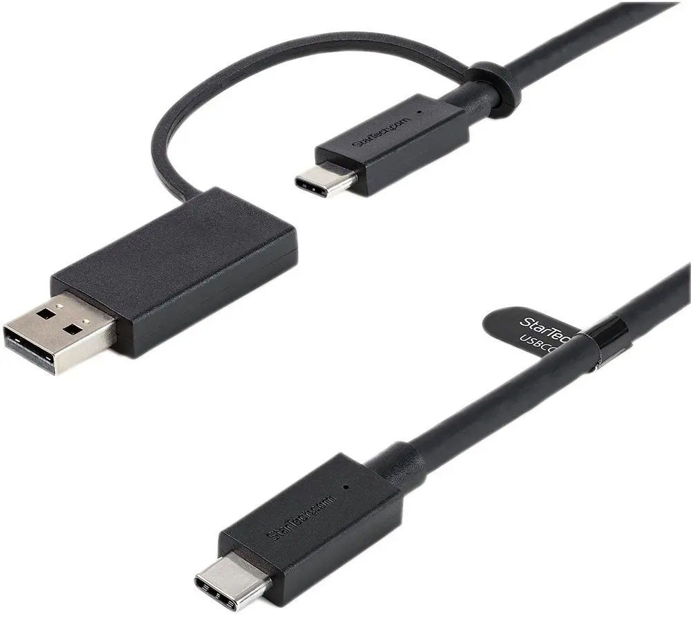 STARTECH - Kabel Hibrid USB-C dengan Adaptor USB-A, 1m