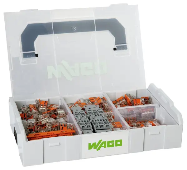 WAGO 221 Series Splicing Connector Kit – 160 Pieces, L-BOXX