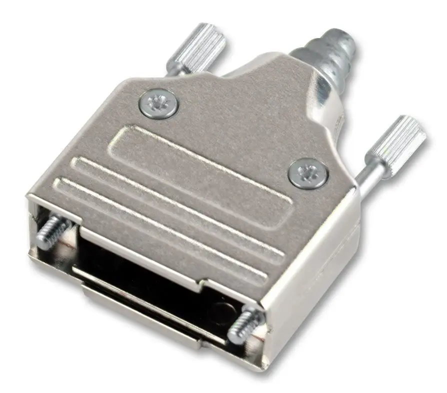 MH CONNECTORS 9-Way Full Metal D-Sub Hood, Zinc, EMI Shielded
