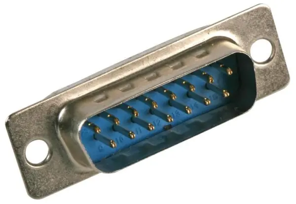 PRO POWER תקע D-Sub 15 פינים, הלחמה, התקנה בכבל