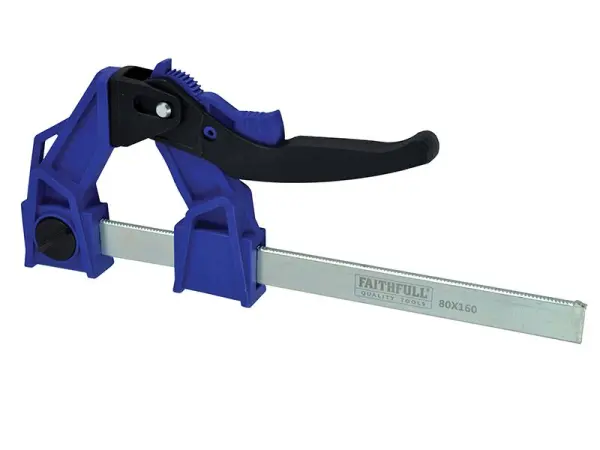 Faithfull Heavy-Duty Lever Clamp, 160mm Capacity