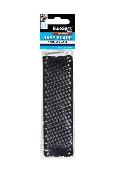 Blue Spot Tools 140 mm x 40 mm Rasp Blade, High Carbon Steel