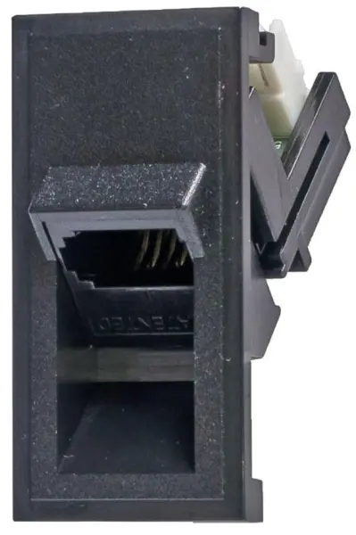 TUK Euro Style Telephone PSTN Module, Black, 50x25mm