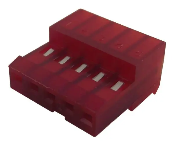 TE Connectivity MTA-100 5-Position IDC Receptacle, 22AWG