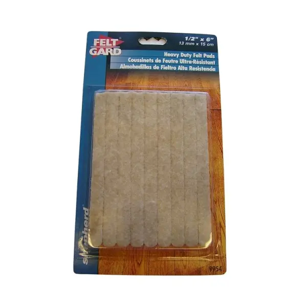 Feltgard Self-Adhesive Felt Strips 13 mm x 153 mm, Pack of 10