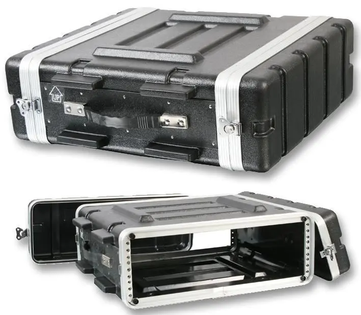 PULSE 19-inch Rack ABS Flight Case, Black, 3U