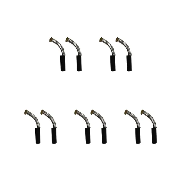 CarbonBr - 5 Tacair de 2 Scuab Charbóin do Mheaisíní Meascthóra, 6x6x22mm