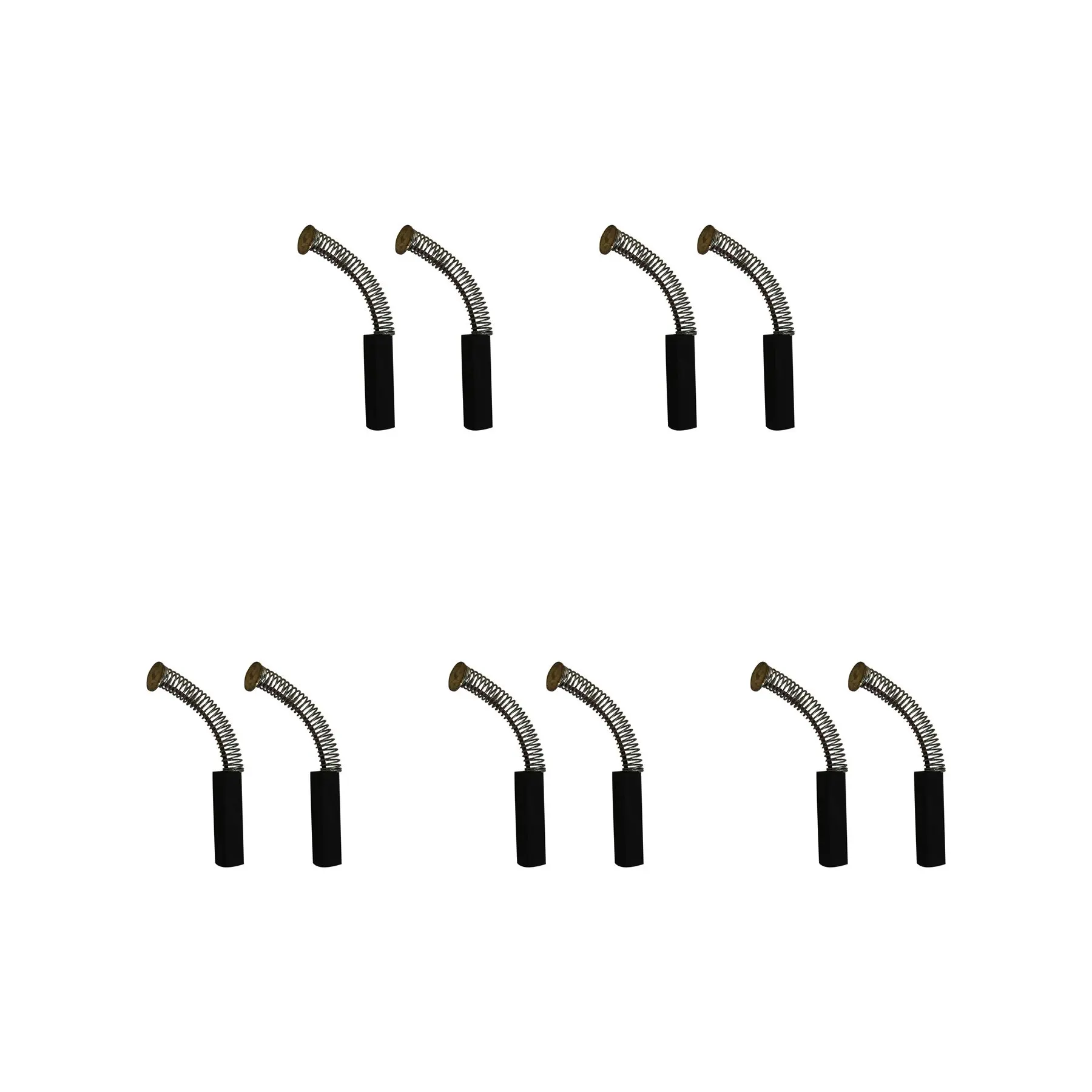 CarbonBr 5 Conjuntos de Escovas de Carvão para Batedeiras, 6x6x22mm