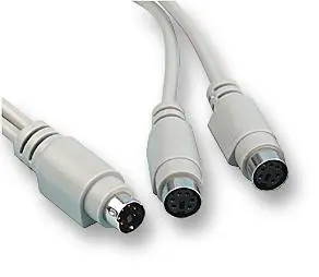 PRO SIGNAL Cabo Divisor Y PS/2 Macho para Dupla Fêmea PS/2, 24cm