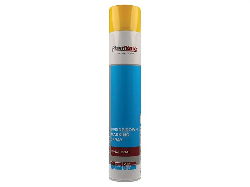 PlastiKote Upside Down Spray Paint - Yellow, 750ml