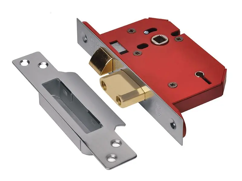 UNION StrongBOLT 2205S 5-Slags Mortise Sashlock, RVS, 81mm