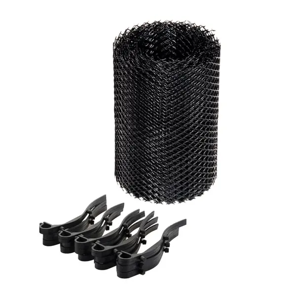 Silverline Griglia per Grondaie in Polipropilene, 5m x 160mm