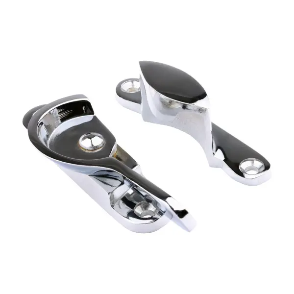 Loquet Fitch pour fenêtres à guillotine Timco - Laiton poli chromé